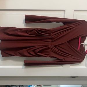 Long sleeve BCBG Generation mini dress with pockets